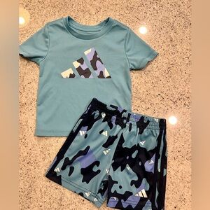 Adidas Kids Blue Camo Outfit 12 Months